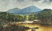 John Mix Stanley River in a Mountain Landscape oil